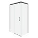 Душевой уголок Ceruttispa VITO110B-L 80х110, Раздвижная, Стекло прозрачное, Прямоугольная, Левая, Черный