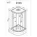 Душевой поддон DTO D D10SEL 100х100, Четверть круга, Хром, Акрил, Электрический, Стекло матовый Душевой поддон DTO D D10SEL 100х100, Четверть круга, Хром, Акрил, Электрический, Стекло матовый