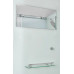 Душевой поддон DTO D D119S 110х90, Прямоугольная, Хром, Акрил, Стекло матовый