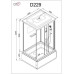 Душевой поддон DTO D D229SLED 120х90, Прямоугольная, Хром, Акрил, Стекло матовый