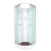Душевая кабина DTO EM1510N 100×100×208, низкий поддон 15 см, профиль хром, стекло матовое с узором 5 мм, четверть круга, без крыши Душевая кабина DTO EM1510N 100×100×208, низкий поддон 15 см, профиль хром, стекло матовое с узором 5 мм, четверть круга, без крыши