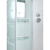 Душевая кабина DTO EM1510N 100×100×208, низкий поддон 15 см, профиль хром, стекло матовое с узором 5 мм, четверть круга, без крыши Душевая кабина DTO EM1510N 100×100×208, низкий поддон 15 см, профиль хром, стекло матовое с узором 5 мм, четверть круга, без крыши