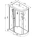 Душевая кабина DTO EM1511LLED 110×80×220, низкий поддон 15 см, профиль хром, стекло матовое с узором 5 мм, левая, угловая, LED-подсветка Душевая кабина DTO EM1511LLED 110×80×220, низкий поддон 15 см, профиль хром, стекло матовое с узором 5 мм, левая, угловая, LED-подсветка