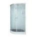 Душевая кабина DTO EM1511R 110×80×220, низкий поддон 15 см, профиль хром, стекло матовое с узором 5 мм, правая, угловая