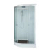 Душевая кабина DTO EM1511R 110×80×220, низкий поддон 15 см, профиль хром, стекло матовое с узором 5 мм, правая, угловая
