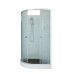 Душевая кабина DTO EM1511RN 110×80×208, низкий поддон 15 см, профиль хром, стекло матовое с узором 5 мм, правая, угловая, без крыши