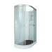 Душевая кабина DTO EM1511RN 110×80×208, низкий поддон 15 см, профиль хром, стекло матовое с узором 5 мм, правая, угловая, без крыши