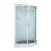 Душевая кабина DTO EM1512L 120×80×220, низкий поддон 15 см, профиль хром, стекло матовое с узором 5 мм, левая, угловая Душевая кабина DTO EM1512L 120×80×220, низкий поддон 15 см, профиль хром, стекло матовое с узором 5 мм, левая, угловая