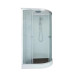 Душевая кабина DTO EM1512LGM+EL 120×80×220, низкий поддон 15 см, профиль хром, стекло матовое с узором 5 мм, левая, угловая, с гидромассажем, с электрикой Душевая кабина DTO EM1512LGM+EL 120×80×220, низкий поддон 15 см, профиль хром, стекло матовое с узором 5 мм, левая, угловая, с гидромассажем, с электрикой