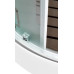 Душевая кабина DTO EM1512LNGM 120×80×208, низкий поддон 15 см, профиль хром, стекло матовое с узором 5 мм, левая, угловая, с гидромассажем Душевая кабина DTO EM1512LNGM 120×80×208, низкий поддон 15 см, профиль хром, стекло матовое с узором 5 мм, левая, угловая, с гидромассажем