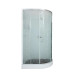 Душевая кабина DTO EM1512LNGM 120×80×208, низкий поддон 15 см, профиль хром, стекло матовое с узором 5 мм, левая, угловая, с гидромассажем Душевая кабина DTO EM1512LNGM 120×80×208, низкий поддон 15 см, профиль хром, стекло матовое с узором 5 мм, левая, угловая, с гидромассажем