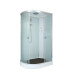 Душевая кабина DTO EM1512R 120×80×220, низкий поддон 15 см, профиль хром, стекло матовое с узором 5 мм, правая, угловая Душевая кабина DTO EM1512R 120×80×220, низкий поддон 15 см, профиль хром, стекло матовое с узором 5 мм, правая, угловая