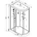 Душевая кабина DTO EM1512RLED+GM 120×80×220, низкий поддон 15 см, профиль хром, стекло матовое с узором 5 мм, правая, угловая, LED-подсветка, с гидромассажем Душевая кабина DTO EM1512RLED+GM 120×80×220, низкий поддон 15 см, профиль хром, стекло матовое с узором 5 мм, правая, угловая, LED-подсветка, с гидромассажем