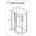 Душевая кабина DTO EM1512RN 120×80×208, низкий поддон 15 см, профиль хром, стекло матовое с узором 5 мм, правая, угловая, без крыши Душевая кабина DTO EM1512RN 120×80×208, низкий поддон 15 см, профиль хром, стекло матовое с узором 5 мм, правая, угловая, без крыши