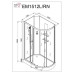 Душевая кабина DTO EM1512RNGM 120×80×208, низкий поддон 15 см, профиль хром, стекло матовое с узором 5 мм, правая, угловая, с гидромассажем Душевая кабина DTO EM1512RNGM 120×80×208, низкий поддон 15 см, профиль хром, стекло матовое с узором 5 мм, правая, угловая, с гидромассажем