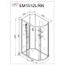 Душевая кабина DTO EM1512RNLED 120×80×208, низкий поддон 15 см, профиль хром, стекло матовое с узором 5 мм, правая, угловая, LED-подсветка Душевая кабина DTO EM1512RNLED 120×80×208, низкий поддон 15 см, профиль хром, стекло матовое с узором 5 мм, правая, угловая, LED-подсветка