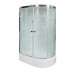 Душевая кабина DTO EM2712LGM+EL 120×80×220, средний поддон 27 см, профиль хром, стекло матовое с узором 5 мм, левая, угловая, с гидромассажем, с электрикой Душевая кабина DTO EM2712LGM+EL 120×80×220, средний поддон 27 см, профиль хром, стекло матовое с узором 5 мм, левая, угловая, с гидромассажем, с электрикой