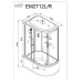 Душевая кабина DTO EM2712LLED 120×80×220, средний поддон 27 см, профиль хром, стекло матовое с узором 5 мм, левая, угловая, LED-подсветка Душевая кабина DTO EM2712LLED 120×80×220, средний поддон 27 см, профиль хром, стекло матовое с узором 5 мм, левая, угловая, LED-подсветка