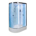 Душевая кабина DTO EM2712RLED+GM 120×80×220, средний поддон 27 см, профиль хром, стекло матовое с узором 5 мм, правая, угловая, LED-подсветка, с гидромассажем Душевая кабина DTO EM2712RLED+GM 120×80×220, средний поддон 27 см, профиль хром, стекло матовое с узором 5 мм, правая, угловая, LED-подсветка, с гидромассажем