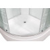 Душевая кабина DTO EM2780LED+GM 80×80×220, средний поддон 27 см, профиль хром, стекло матовое с узором 5 мм, четверть круга, LED-подсветка, с гидромассажем Душевая кабина DTO EM2780LED+GM 80×80×220, средний поддон 27 см, профиль хром, стекло матовое с узором 5 мм, четверть круга, LED-подсветка, с гидромассажем