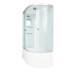 Душевая кабина DTO EM4511L 110×80×220, высокий поддон 50 см, профиль хром, стекло матовое с узором 5 мм, левая, угловая