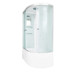 Душевая кабина DTO EM4511L 110×80×220, высокий поддон 50 см, профиль хром, стекло матовое с узором 5 мм, левая, угловая