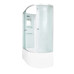 Душевая кабина DTO EM4511LN 110×80×208, высокий поддон 50 см, профиль хром, стекло матовое с узором 5 мм, левая, угловая, без крыши Душевая кабина DTO EM4511LN 110×80×208, высокий поддон 50 см, профиль хром, стекло матовое с узором 5 мм, левая, угловая, без крыши