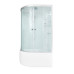 Душевая кабина DTO EM4511R 110×80×220, высокий поддон 50 см, профиль хром, стекло матовое с узором 5 мм, правая, угловая