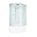 Душевая кабина DTO EM4511RGM 110×80×220, высокий поддон 50 см, профиль хром, стекло матовое с узором 5 мм, правая, угловая, с гидромассажем Душевая кабина DTO EM4511RGM 110×80×220, высокий поддон 50 см, профиль хром, стекло матовое с узором 5 мм, правая, угловая, с гидромассажем