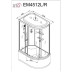 Душевая кабина DTO EM4512LLED 120×80×220, высокий поддон 50 см, профиль хром, стекло с узором 5 мм, левая, угловая, LED-подсветка Душевая кабина DTO EM4512LLED 120×80×220, высокий поддон 50 см, профиль хром, стекло с узором 5 мм, левая, угловая, LED-подсветка