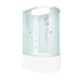 Душевая кабина DTO EM4512LNGM 120×80×208, высокий поддон 50 см, профиль хром, стекло матовое с узором 5 мм, левая, угловая, с гидромассажем Душевая кабина DTO EM4512LNGM 120×80×208, высокий поддон 50 см, профиль хром, стекло матовое с узором 5 мм, левая, угловая, с гидромассажем