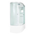 Душевая кабина DTO EM4512RGM 120×80×220, высокий поддон 50 см, профиль хром, стекло матовое с узором 5 мм, правая, угловая, с гидромассажем