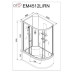 Душевая кабина DTO EM4512RNGM 120×80×208, высокий поддон 50 см, профиль хром, стекло матовое с узором 5 мм, правая, угловая, с гидромассажем Душевая кабина DTO EM4512RNGM 120×80×208, высокий поддон 50 см, профиль хром, стекло матовое с узором 5 мм, правая, угловая, с гидромассажем