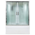 Душевой бокс DTO EM4515EL 150×85×220, высокий поддон 50 см, профиль хром, стекло матовое 5 мм, прямоугольная, с электрикой Душевой бокс DTO EM4515EL 150×85×220, высокий поддон 50 см, профиль хром, стекло матовое 5 мм, прямоугольная, с электрикой