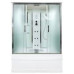Душевой бокс DTO EM4515GM 150×85×220, высокий поддон 50 см, профиль хром, стекло матовое 5 мм, прямоугольная, с гидромассажем Душевой бокс DTO EM4515GM 150×85×220, высокий поддон 50 см, профиль хром, стекло матовое 5 мм, прямоугольная, с гидромассажем