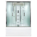 Душевой бокс DTO EM4515GM 150×85×220, высокий поддон 50 см, профиль хром, стекло матовое 5 мм, прямоугольная, с гидромассажем Душевой бокс DTO EM4515GM 150×85×220, высокий поддон 50 см, профиль хром, стекло матовое 5 мм, прямоугольная, с гидромассажем