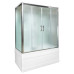 Душевой бокс DTO EM4515GM 150×85×220, высокий поддон 50 см, профиль хром, стекло матовое 5 мм, прямоугольная, с гидромассажем Душевой бокс DTO EM4515GM 150×85×220, высокий поддон 50 см, профиль хром, стекло матовое 5 мм, прямоугольная, с гидромассажем