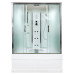 Душевой бокс DTO EM4517GM+EL 170×90×220, высокий поддон 50 см, профиль хром, стекло матовое 5 мм, прямоугольная, с гидромассажем, с электрикой Душевой бокс DTO EM4517GM+EL 170×90×220, высокий поддон 50 см, профиль хром, стекло матовое 5 мм, прямоугольная, с гидромассажем, с электрикой