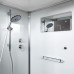 Душевая кабина DTO K402S 120×90×220, низкий поддон 15 см, профиль хром, стекло прозрачное 5 мм, прямоугольная