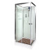 Душевая кабина DTO K408 80×80×208, низкий поддон 15 см, профиль хром, стекло прозрачное 5 мм, квадратная