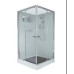 Душевая кабина DTO K409S 90×90×220, низкий поддон 15 см, профиль хром, стекло прозрачное 5 мм, квадратная