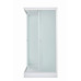 Душевая кабина DTO LK115GM 100×100×215, низкий поддон 15 см, профиль хром, стекло матовое 5 мм, квадратная, с гидромассажем