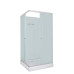 Душевая кабина DTO LK115NGM 100×100×208, низкий поддон 15 см, профиль хром, стекло матовое 5 мм, квадратная, с гидромассажем