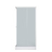 Душевая кабина DTO LK115NGM 100×100×208, низкий поддон 15 см, профиль хром, стекло матовое 5 мм, квадратная, с гидромассажем