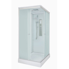 Душевой поддон DTO LK LK215GM+EL 120х90, Прямоугольная, Хром матовый, Акрил, Электрический, Стекло матовый, Матовый хром