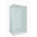 Душевая кабина DTO LK215GM+EL 120×90×215, низкий поддон 15 см, профиль хром, стекло матовое 5 мм, прямоугольная, с гидромассажем, с электрикой