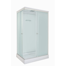 Душевой поддон DTO LK LK215GM 120х90, Прямоугольная, Хром матовый, Акрил, Стекло матовый, Матовый хром