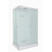 Душевая кабина DTO LK215GM 120×90×215, низкий поддон 15 см, профиль хром, стекло матовое 5 мм, прямоугольная, с гидромассажем