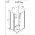 Душевая кабина DTO LK215NGM 120×90×208, низкий поддон 15 см, профиль хром, стекло матовое 5 мм, прямоугольная, с гидромассажем