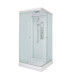 Душевая кабина DTO LK815GM+EL 80×80×215, низкий поддон 15 см, профиль хром, стекло матовое 5 мм, квадратная, с гидромассажем, с электрикой